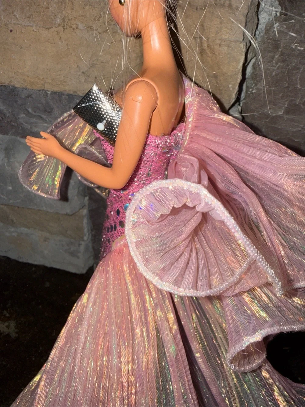 Barbie fashion pink dress vintage